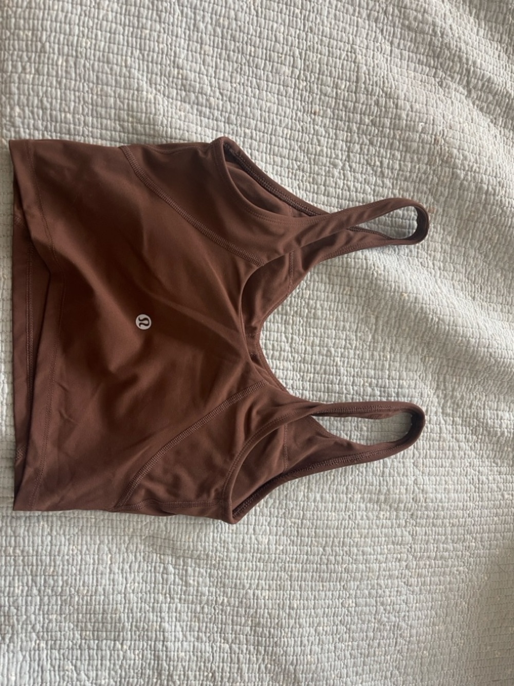 lululemon athletica Chocolate Brown Cropped Sports Bra Tank